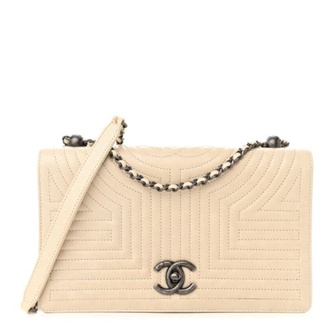 chanel korean garden|CHANEL Calfskin Quilted Korean Garden Flap Off White.